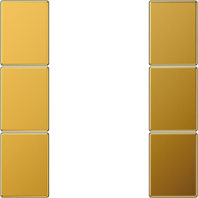 JUNG Taste 3t Schalter LS go mt f.Bussystem GO2503TSA, Taster + Schalter, Gold