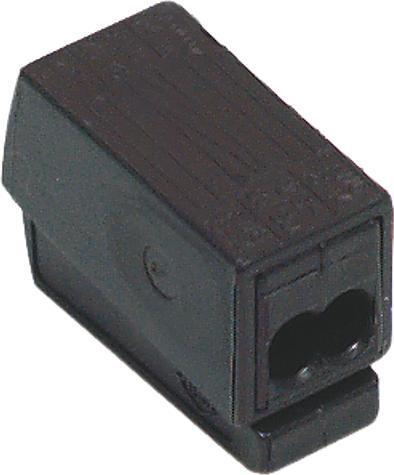 Actual product image Wago 224 Luminaire connector, Plug, 24A, Black, 0.5 2.5 mm²