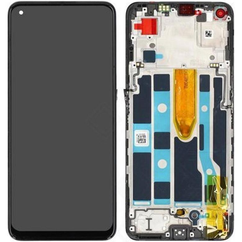 OPPO LCD + Touch + Frame für CPH2371, CPH2371 Find X5 Lite, Reno7 5G - black, Weiteres Smartphone Zu