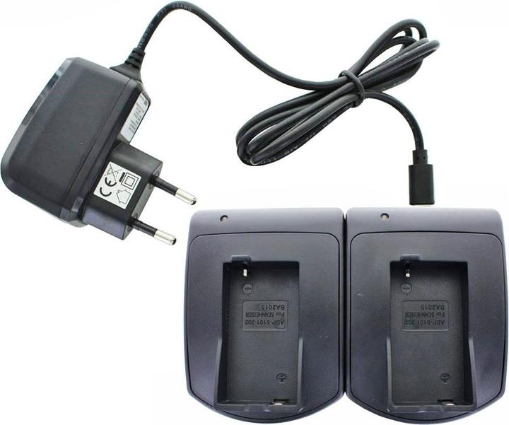 Actual product image Sennheiser Charger BA2015 battery including micro USB charging cable 2A (2 pcs., 800 mAh, Chargers without battery)