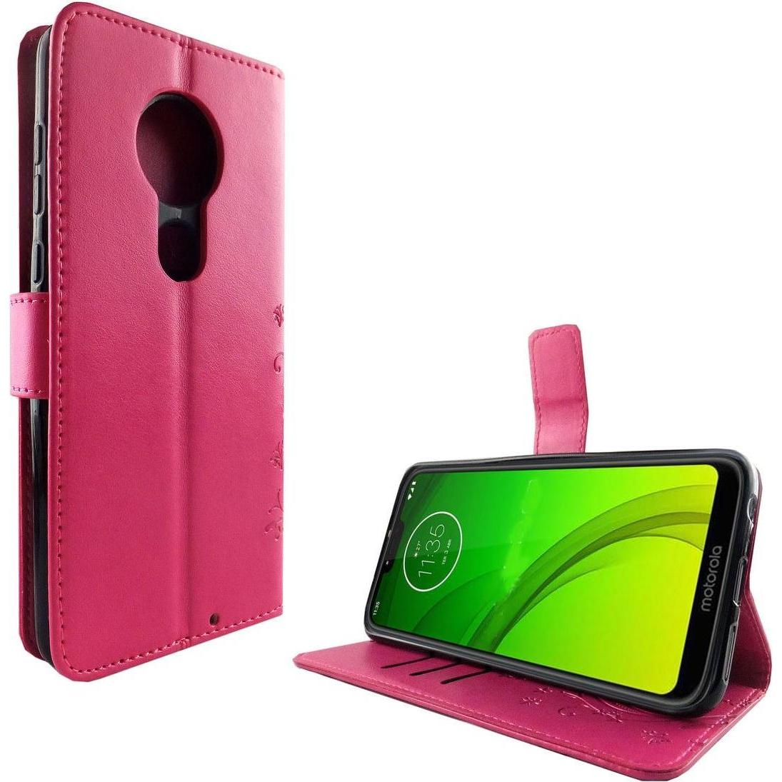 König Design Hülle Handy Schutz für Motorola Moto G7 Case Cover Tasche Wallet Etui Haynhülle (Motorola Moto G7), Smartph...