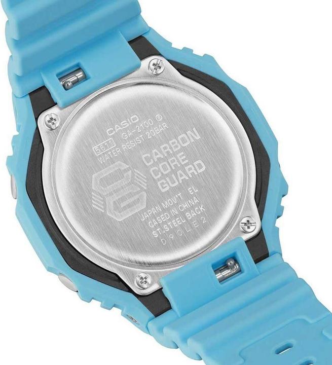Actual product image G-Shock GA-2100-2A2 (Analogue wristwatch, Digital watch, 48.50 mm)