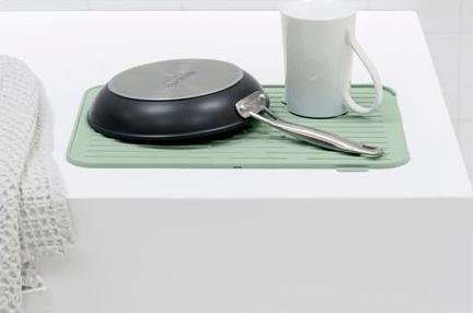 Actual product image Brabantia Drip mat Sink side Light green