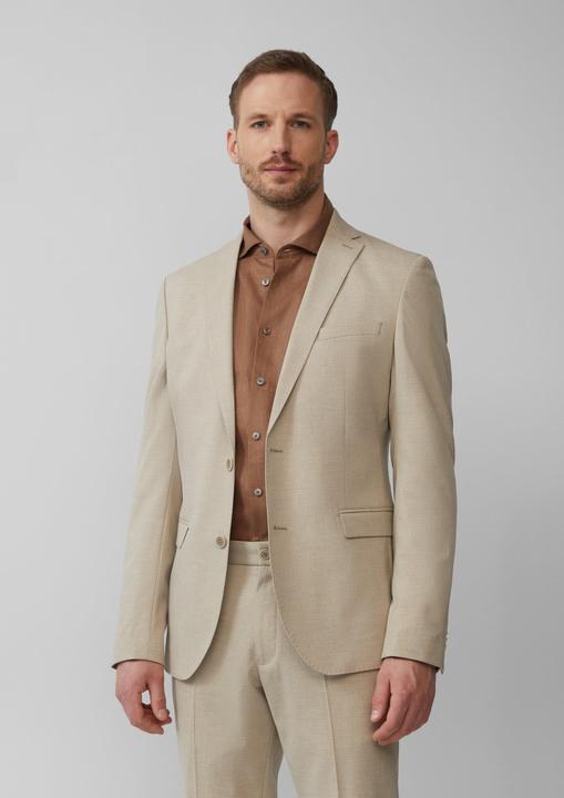 Image du produit S.Oliver Indoor-Sakko s.O PURE: Fein gemustertes Sakko im Slim Fit (48)