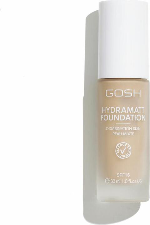 Produktbild Copenhagen GOSH - Hydramatt Foundation Medium Light 006N 30 ml (006-medium light- neutral, 006-mittel leicht- neutral, 006N, Medium Light 006N, N 006, Nº 006-Medium Light- Neutral)