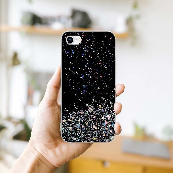 Produktbild Cadorabo TPU Cover funkelnder Glitter (Apple iPhone SE (2nd Gen), Apple iPhone 7)
