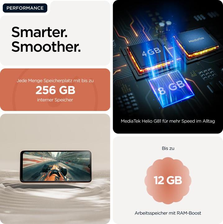 Produktbild Motorola G06 (256 GB, Arabesque, 6.88", Dual SIM, 4G)