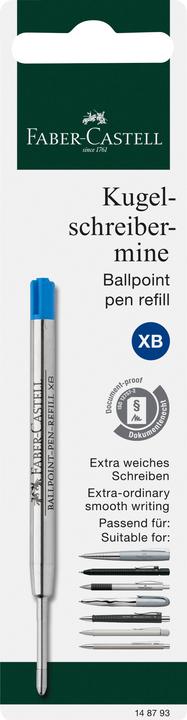 Produktbild Faber-Castell Faber Castell Kugelschreibermine blau XB in BK 5er (Blau, 5 x)