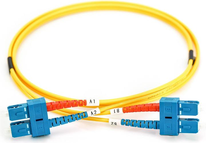 Image du produit Digitus Câble patch fibre optique SC vers SC OS2 monomode 09/125 m duplex, longueur 1m (CAT6, 1 m)