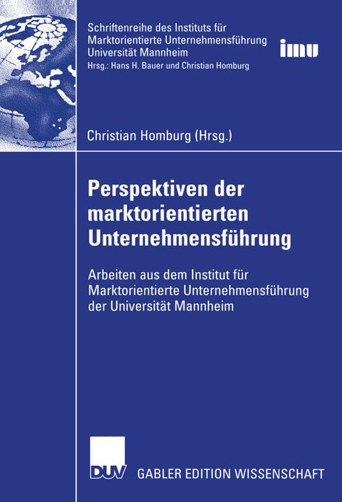Produktbild Perspektiven der marktorientierten Unternehmensführung (Deutsch, Christian Homburg, 2011)