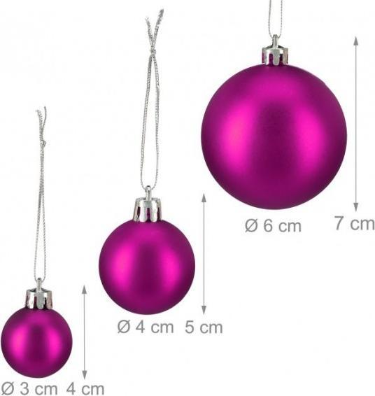 Actual product image Relaxdays Christmas Bauble Set of 100 (100 -part)