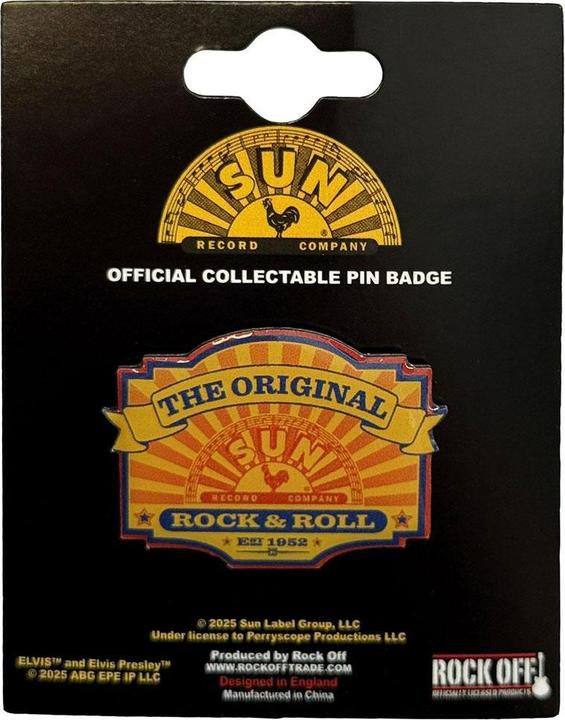 Produktbild Sun Records Elvis The Original NadelAbzeichen Edelstahl