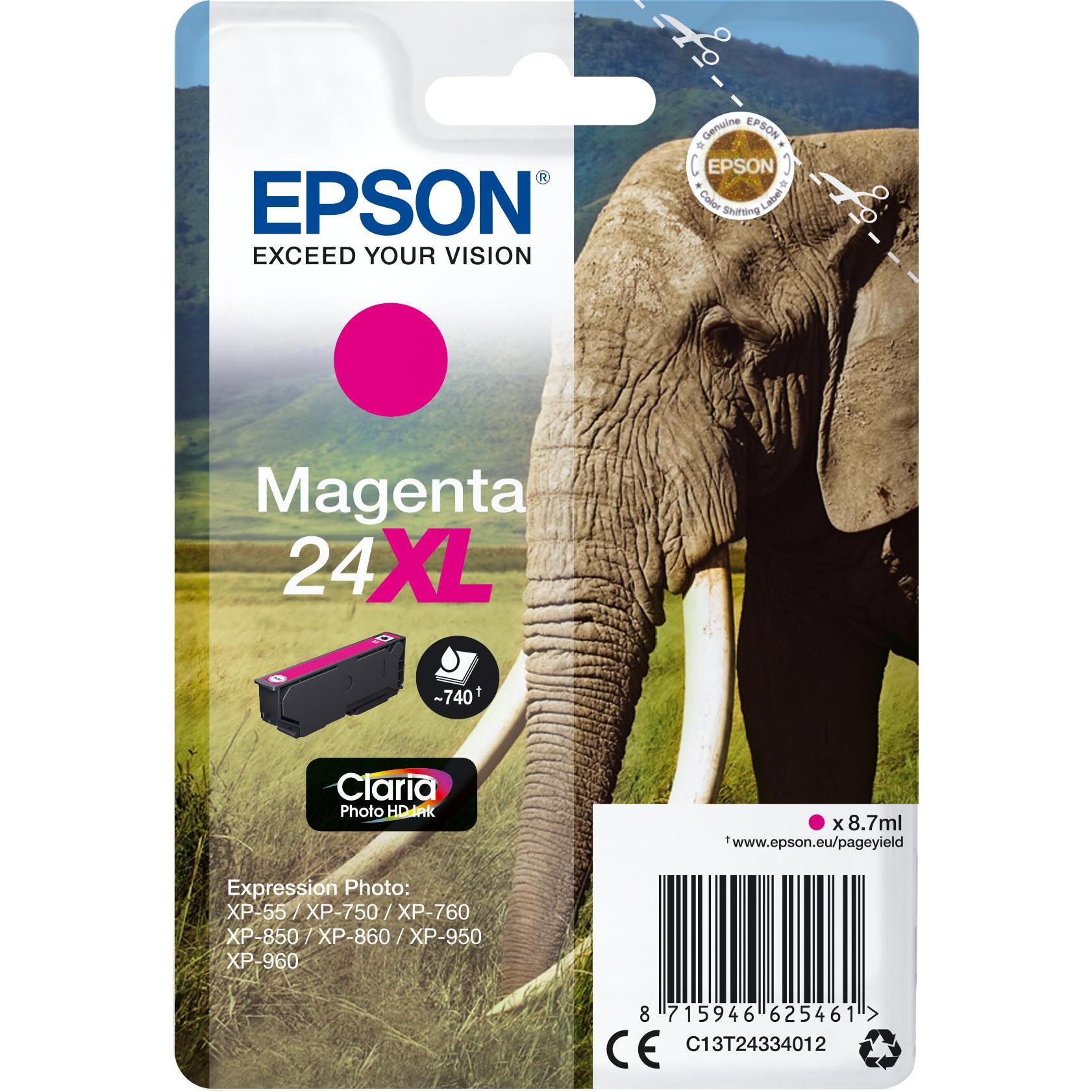 Epson, Cartucce, Claria Photo HD Ink Mag 24xl (M)
