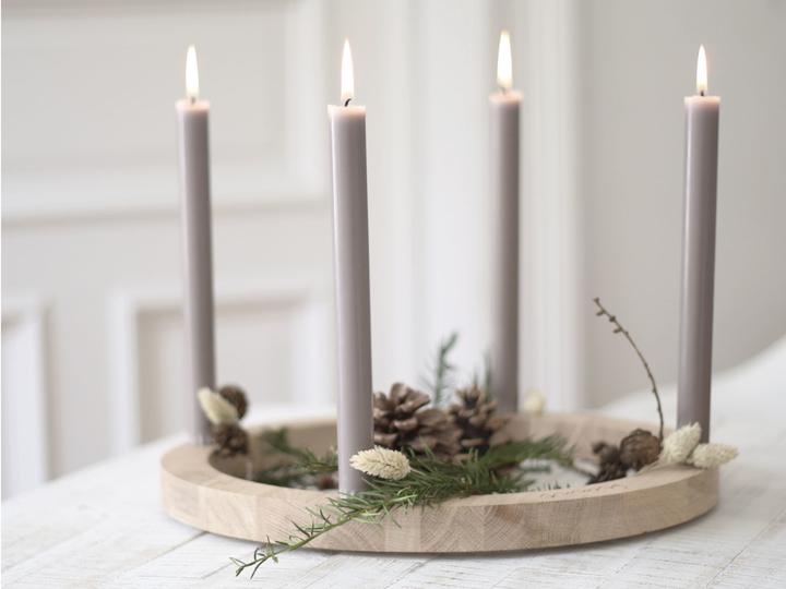 Immagine prodotto Eulenschnitt Adventskranz aus Eiche 36cm
