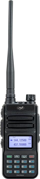 Image du produit PNI Radio portable bi-bande VHF/UHF P15UV, 144-146 MHz/430-440 MHz, 999 canaux, avec batterie de