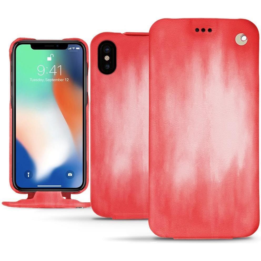 Thumbnail - Noreve Lederschutzhülle vertikal (Apple iPhone XS Max), Smartphone Hülle, Rosa