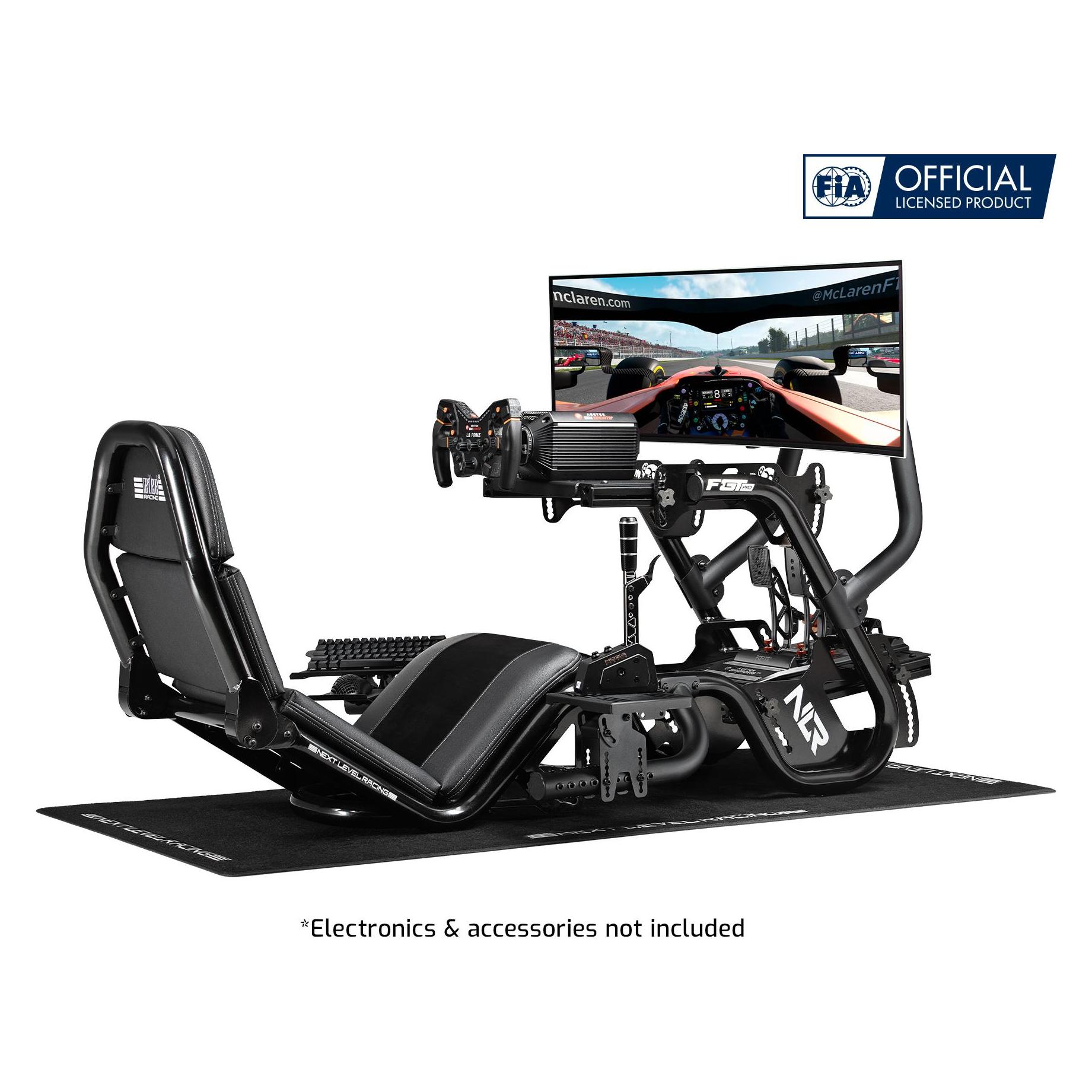 Next Level Racing F-Gt Pro Formula And Gt Racing Cockpit - Black Edition, Sim Rig