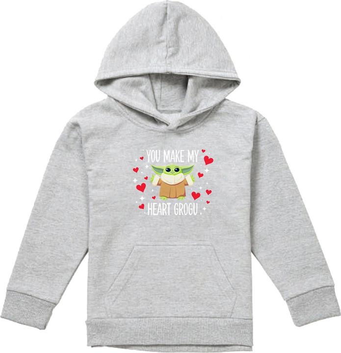 Produktbild Star Wars You Make My Heart Kapuzenpullover meliert (128)