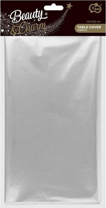 Productafbeelding GoDan Folientischdecke, Metallic-Silber, 137 x 183 cm (183 x 137 cm)