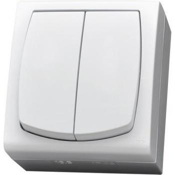 Ospel ŁNH-2N/00, Taster + Schalter, Weiss