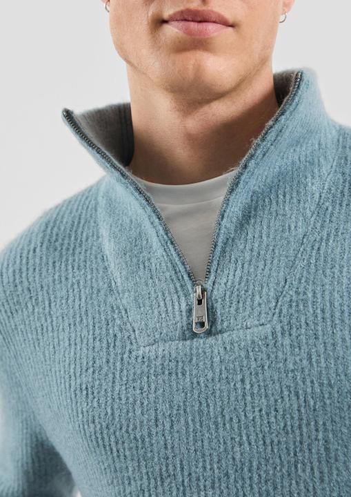 Produktbild s.Oliver Strickpullover Troyer Strickpullover in Wolloptik (M)