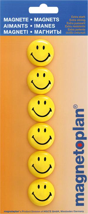 Actual product image Magnetoplan Smiley face (6 x)
