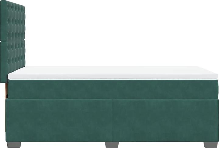 Produktbild vidaXL Bo x springbett mit Matratze 160 x 200 cm Samt (160 x 200 cm)