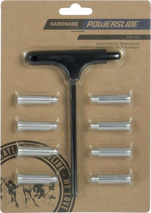 Actual product image Powerslide Inline Skate Accessory AL Single Axle Torx 8 Pack 2023