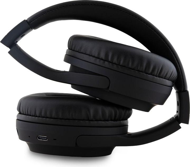 Produktbild DKNY PU Leather Arch Logo Bluetooth Stereo Headphone Black (ANC, 30 h, Kabellos)