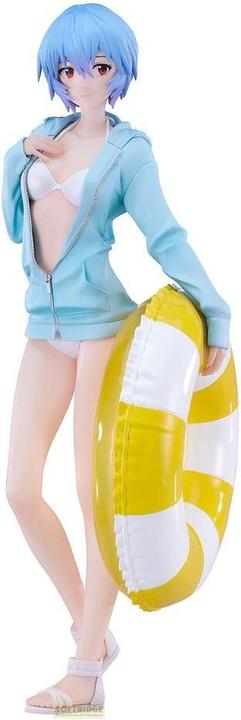 Good Smile Company Rebuild of Evangelion Pop Up Parade L PVC Statue Beach Queens: Rei Ayanami 22 cm