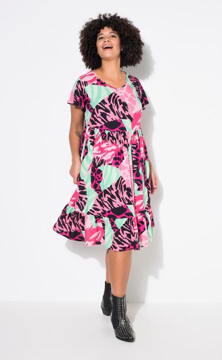 Produktbild Angel of Style Kleid, A-Linie, leuchtender Animal-Patchprint (48)