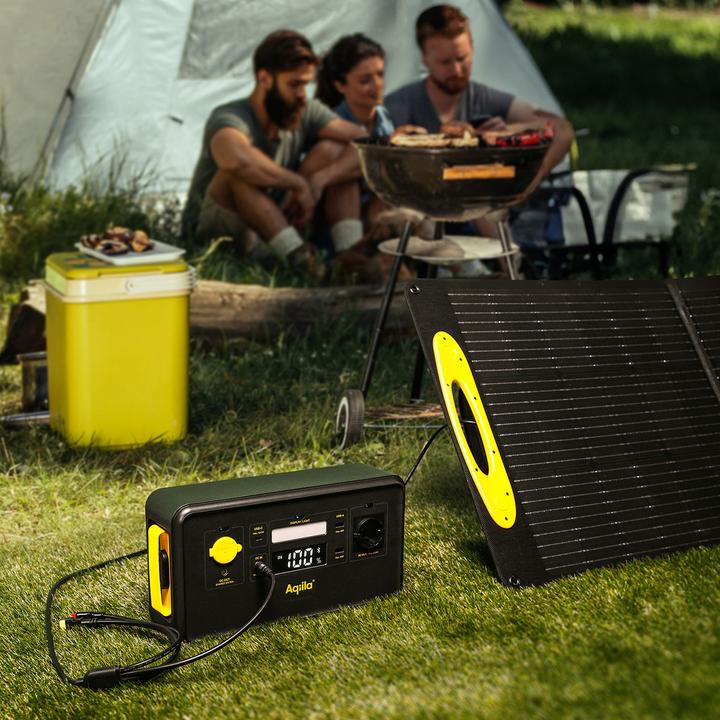 Produktbild Aqiila SUNBIRD P100 AQSO100SUN003 Solar-Ladegerät Ladestrom Solarzelle 4.88A 100W (100 W, 4.20 kg)