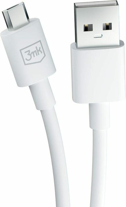 Image du produit 3MK Câble Hyper Cable USB-A - Micro USB 1.2m 5V 2,4A Biały/White (1.20 m)