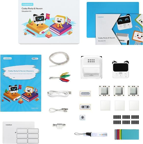 Actual product image Makeblock Codey Rocky & Neuron Education Kit. Product type: Programmable kit, Colour of product: White. At