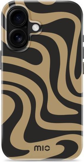 Mio Back panel cover Swirl Magsafe Compatible for iPhone 16 (Apple iPhone 16)