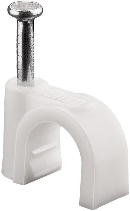 Actual product image Goobay Cable clamp, white max. cable diameter : 8.0 mm