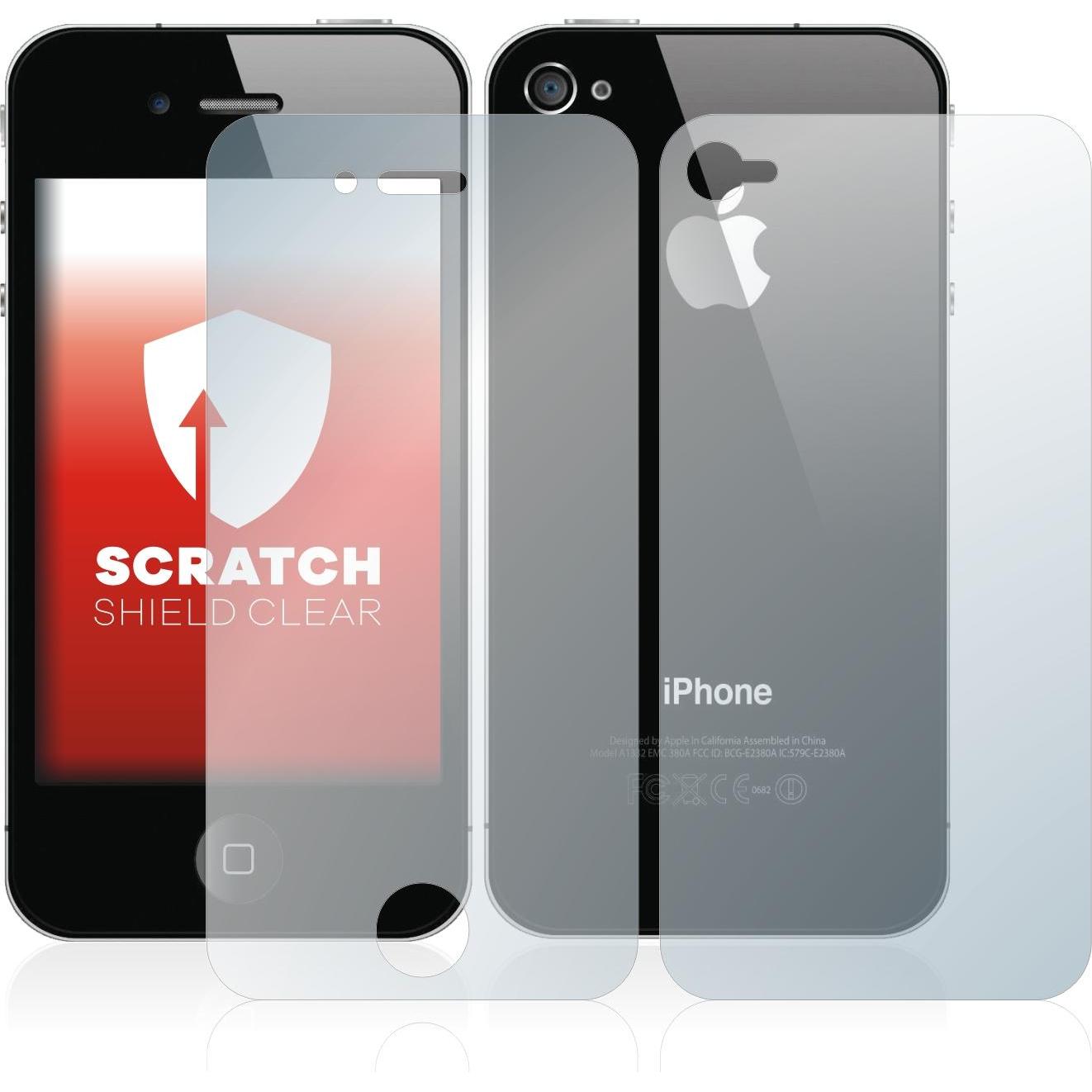 Thumbnail - upscreen Schutzfolie Displayschutz Displayschutzfolie Folie Klar Transparent (1 Stück, Apple iPhone 4s), Smartphone Schu...