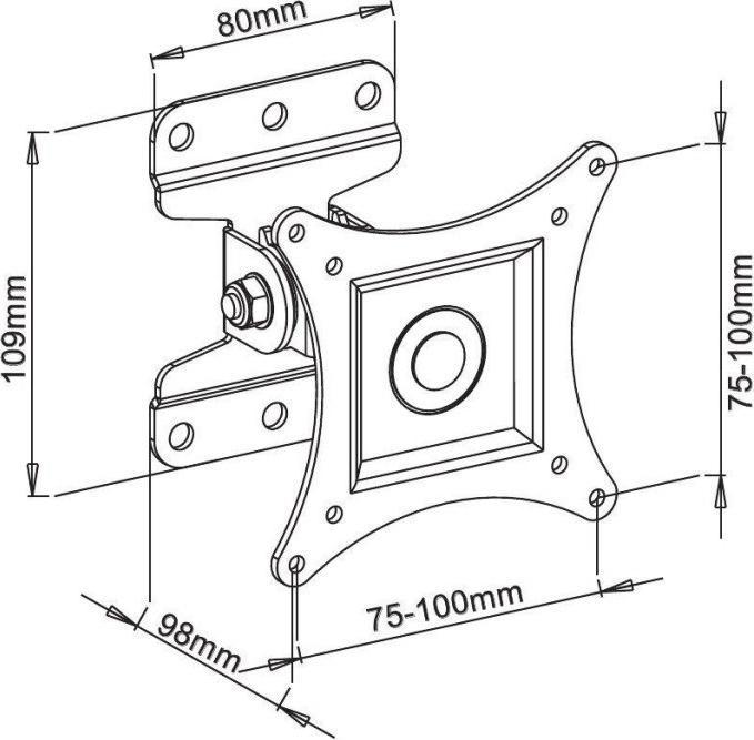 Immagine prodotto Techly ICA-LCD-201BK (Muro, 30", 23 kg)