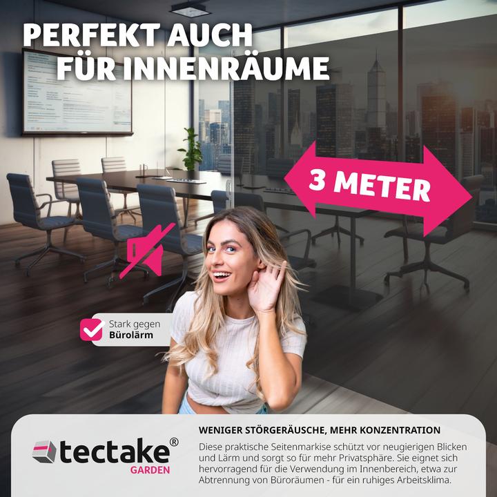 Produktbild tectake Seitenmarkise (3 m)