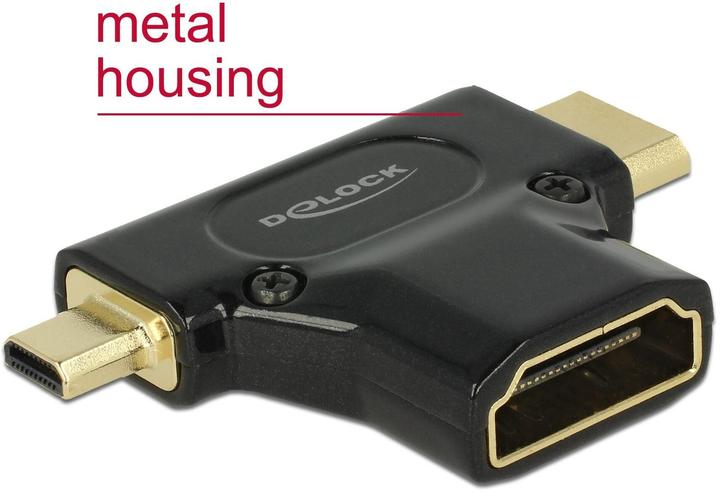 Produktbild Delock Adapter High Speed HDMI with Ethernet (HDMI, Mini HDMI, 4.18 cm)
