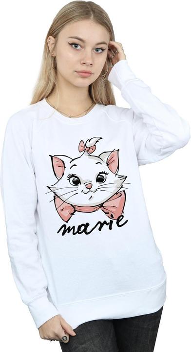 Immagine prodotto Disney The Aristocats Marie Sketch Face Felpa Donna (L)