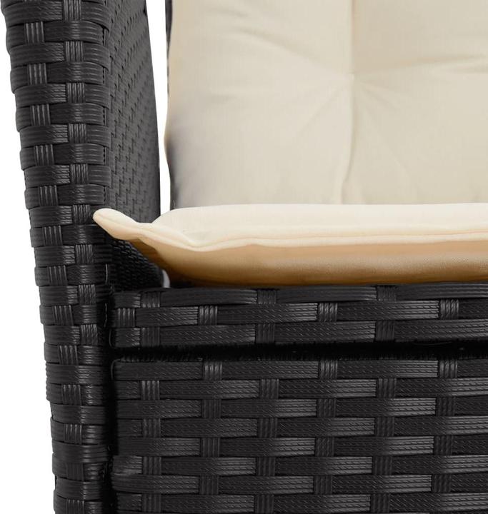 Image du produit VidaXL Meuble de jardin Ensemble de jardin 9pcs. noir Poly rotin (200 cm)