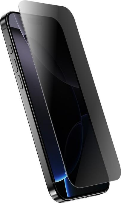 Produktbild Crong Panzerglas mit Sichtschutz für iPhone 14/13/13 Pro (1 Stk., Apple iPhone 13, Apple iPhone 13 Pro, Apple iPhone 14)