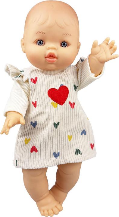 Produktbild Heless Mädchen-Babypuppe mit Cordkleid – 34 cm