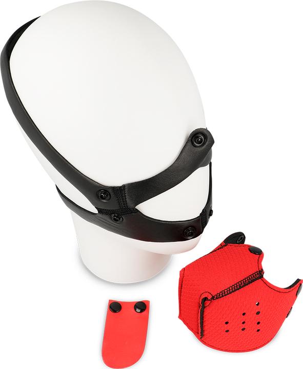 Ohmama Fetish Dog Muzzle - Red