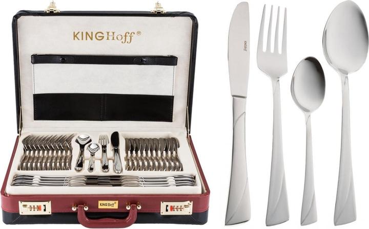Productafbeelding King KINGHOFF 72ELEM. bestekset glanzend KH-3515 (72 Stuk, Bestekset)