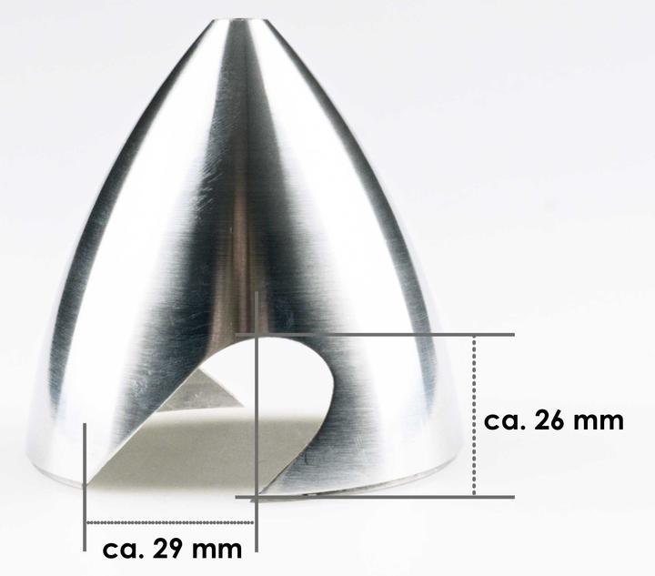 Actual product image Planet-Hobby Aluspinner DLE gebohrt ø 82mm 2-Blatt DLE30/40/55RA normaler Ausschnitt