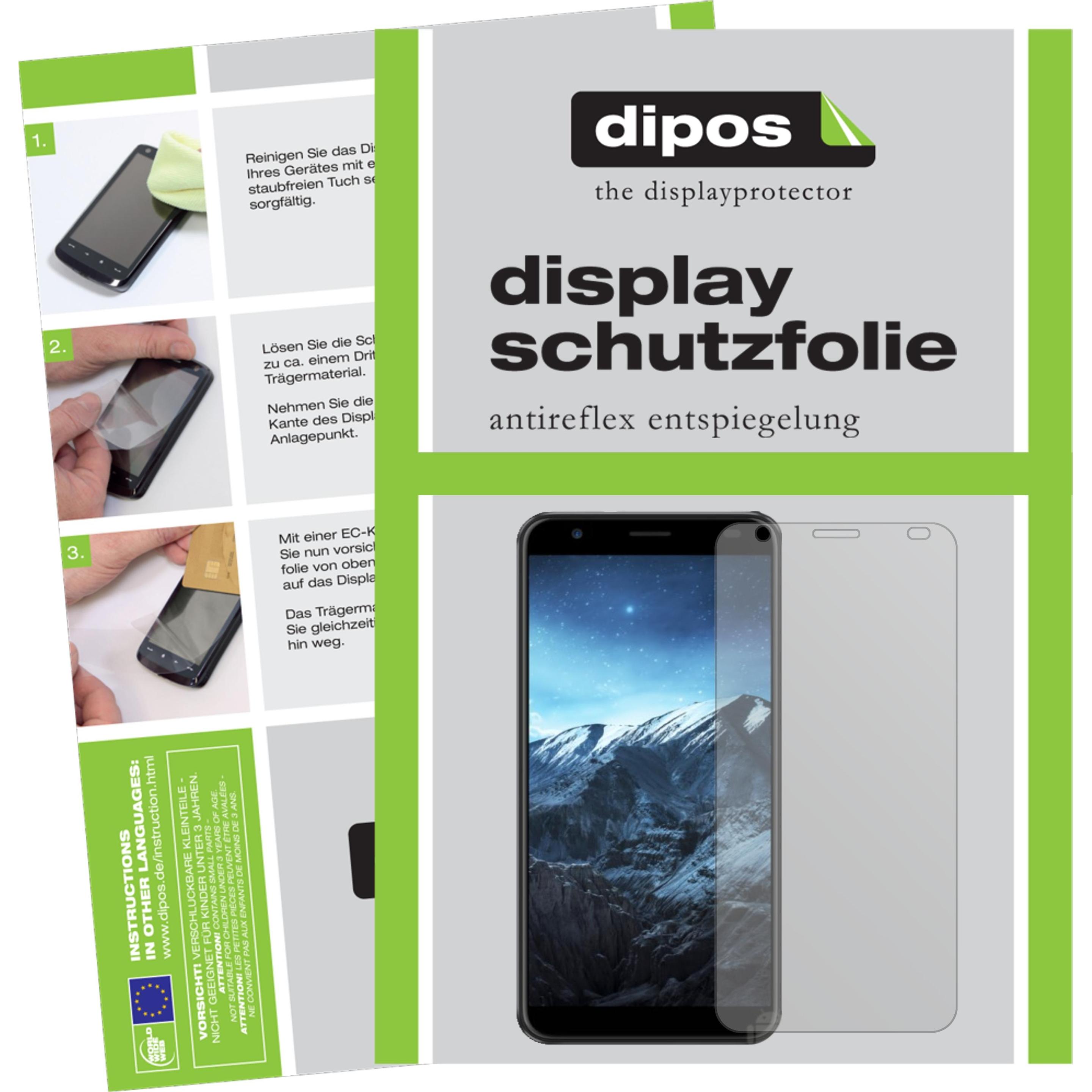 Dipos Displayschutzfolie Antireflex (6 Stück, Konka D8), Smartphone Schutzfolie, Transparent
