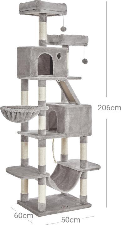 Actual product image Feandrea Cat Spa (206 cm, Grey)