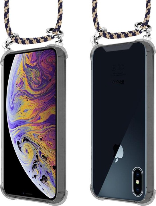 Produktbild Cadorabo TPU Handy Kette SILBER Cover
